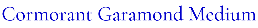 Cormorant Garamond Medium Schriftart